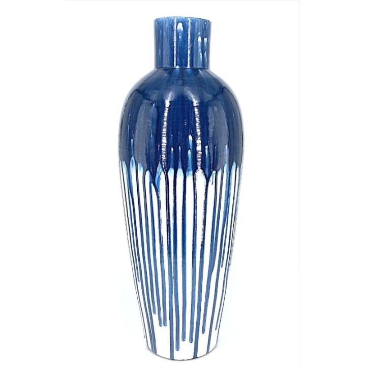 Vase bleu grand cascade