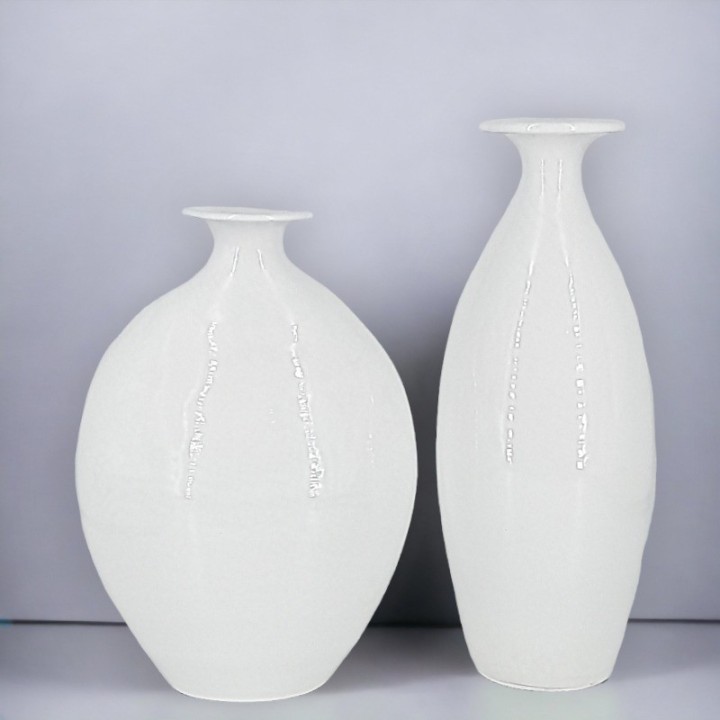 2 jarres blanche