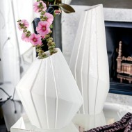 Dekoratives origami geometrisches Vasenset