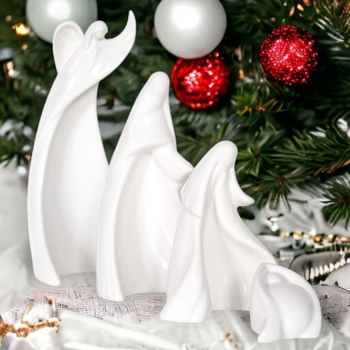 Crèche de Noël (set de 4 pièces)