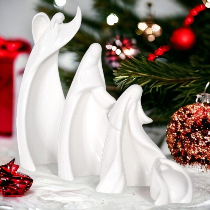 Crèche de Noël (set de 4 pièces)