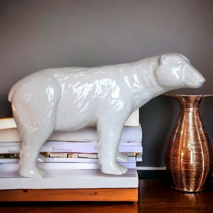 Orso polare in ceramica