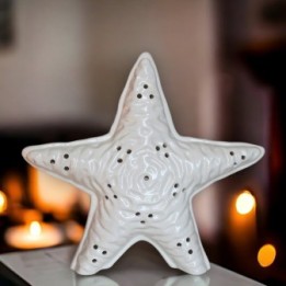 Stella portacandele di ceramica