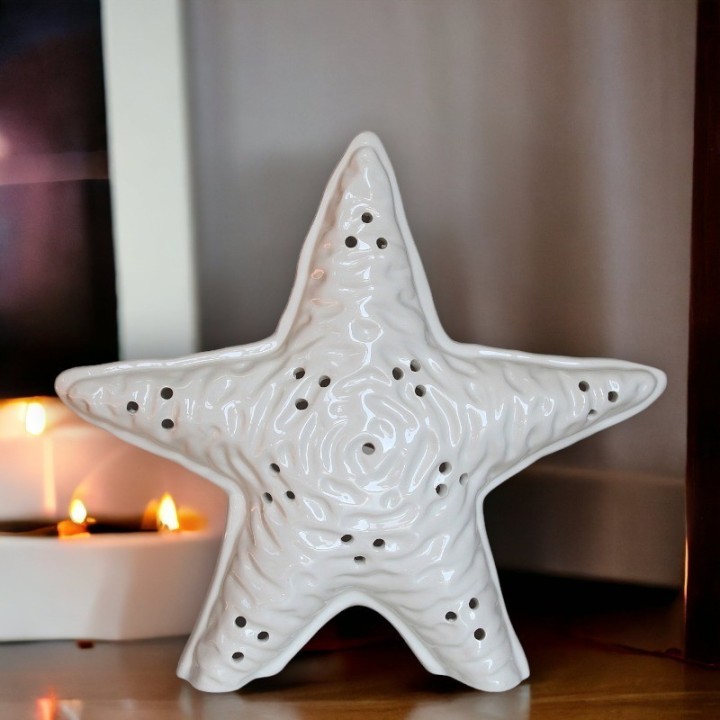 Keramik Kerzenständer Stern