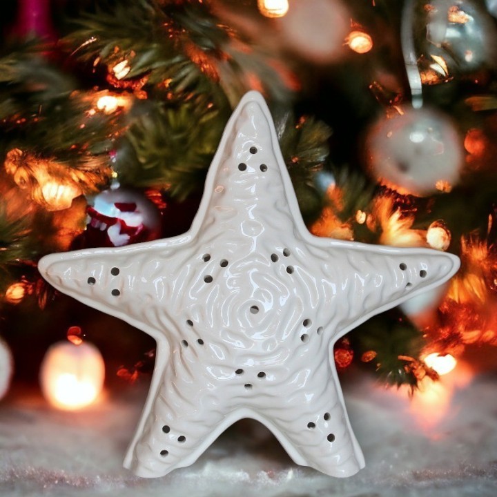 Keramik Kerzenständer Stern