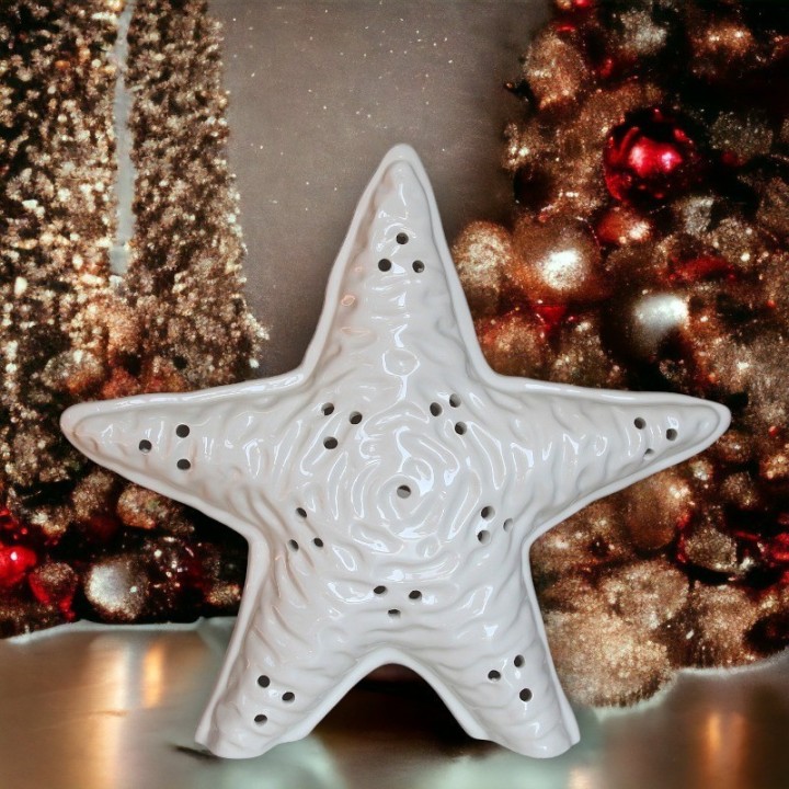 Keramik Kerzenständer Stern