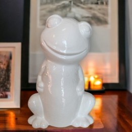 Keramik-Frosch-Figur