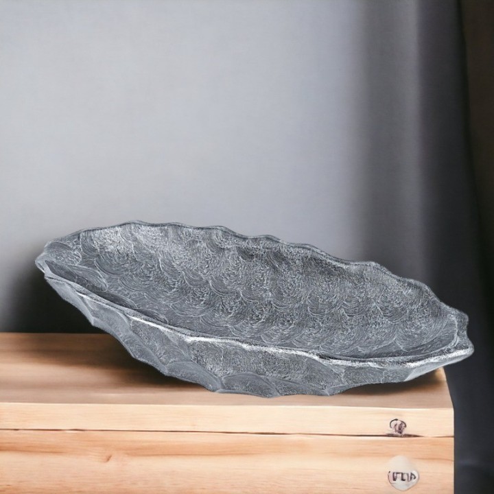 Portafrutta in ceramica effetto diamante.