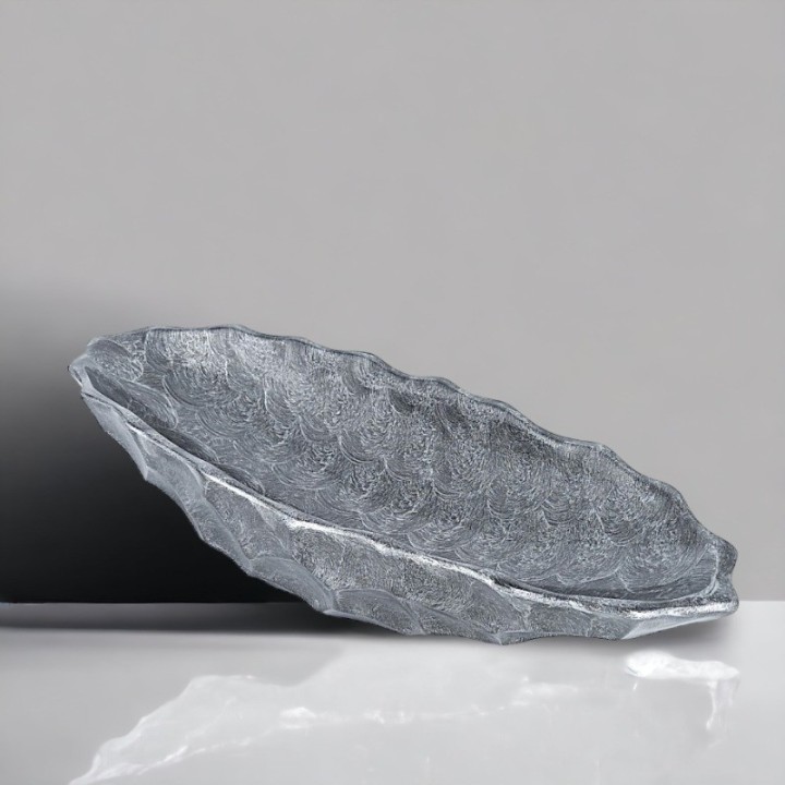 Portafrutta in ceramica effetto diamante.