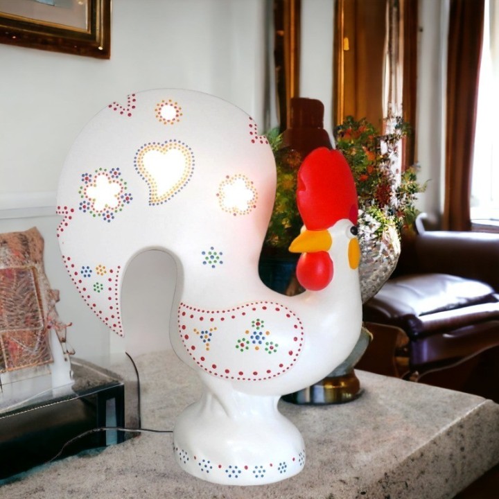 Lampe de coq portugais