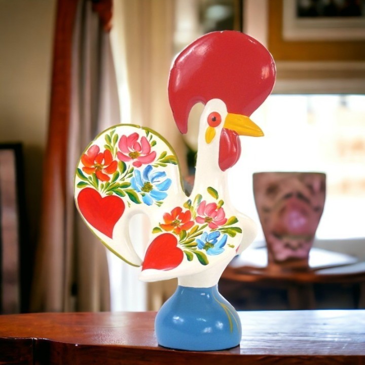 Gallo di Barcelos bianco