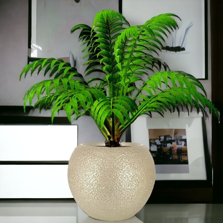 Vaso de Cerâmica champanhe Moderno
