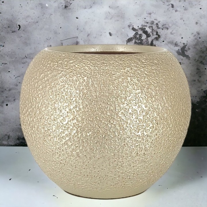 Maceta de Cerámica champán Moderna