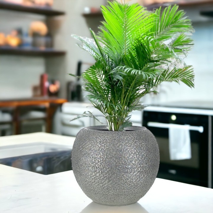 Modern Grey Ceramic Plant Pot