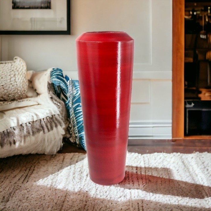 Grand vase rouge
