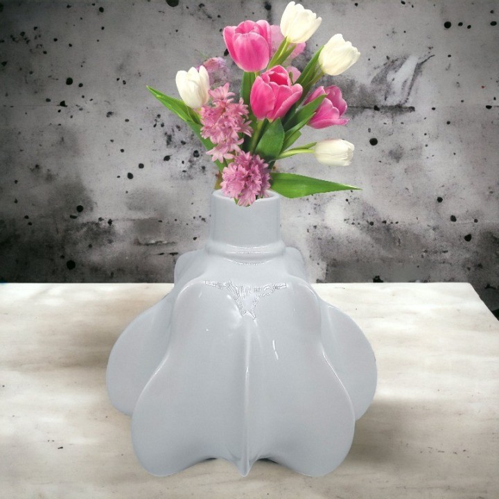 vase citrouille contemporaine en céramique fine