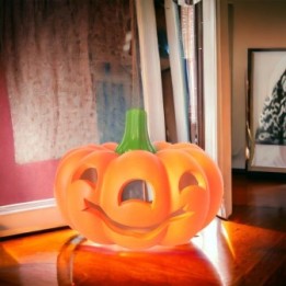 Keramik-Kürbis für Halloween
