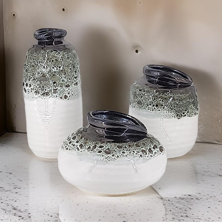 Vases en céramique de style nordique
