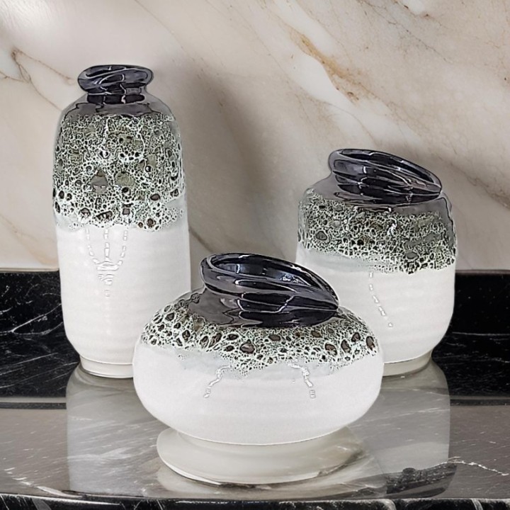 Vasos de cerâmica estilo nórdico