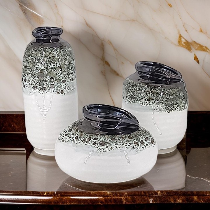 Nordic-style ceramic vases