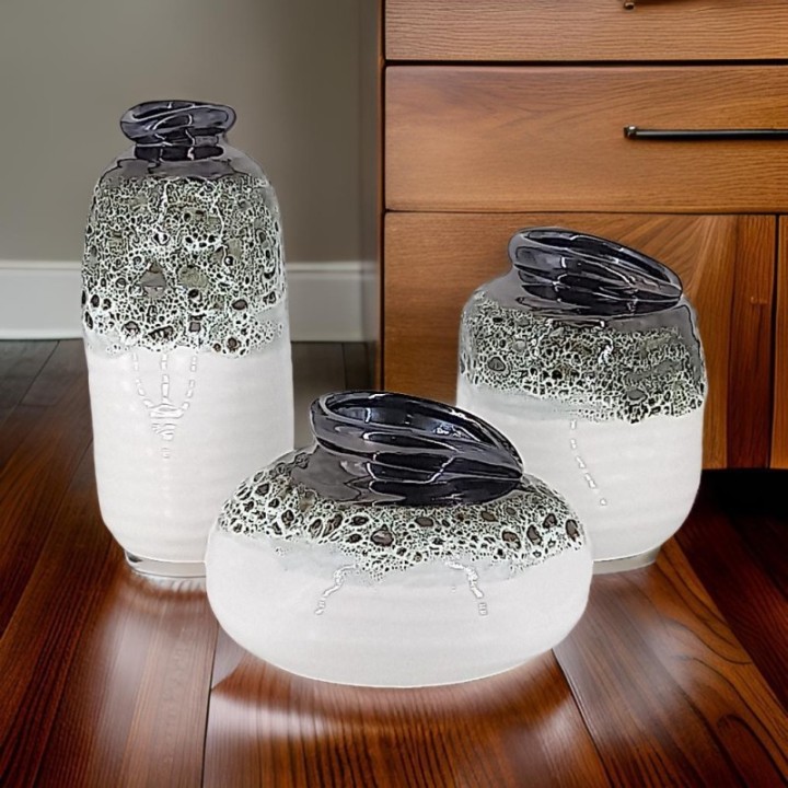 Vasos de cerâmica estilo nórdico