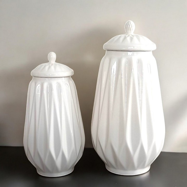 Conjunto de Jarras de Cerâmica Moderna e Minimalista