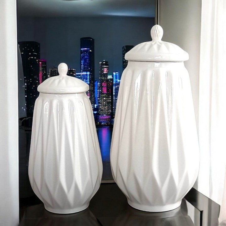 Conjunto de Jarras de Cerâmica Moderna e Minimalista