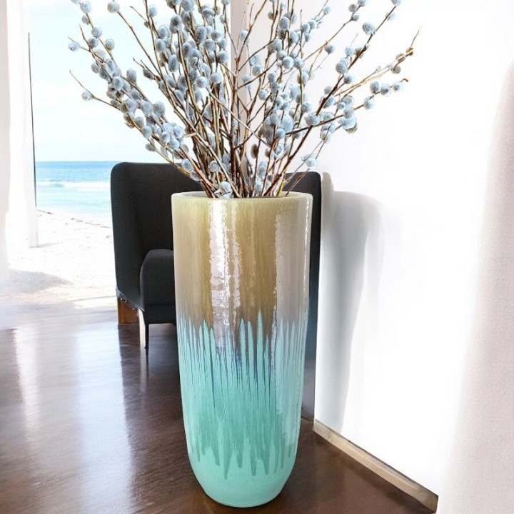 Jarrón decorativo grande en céramica