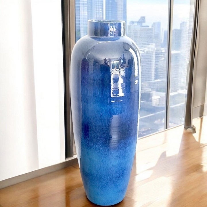 Grand Vase bleu fort