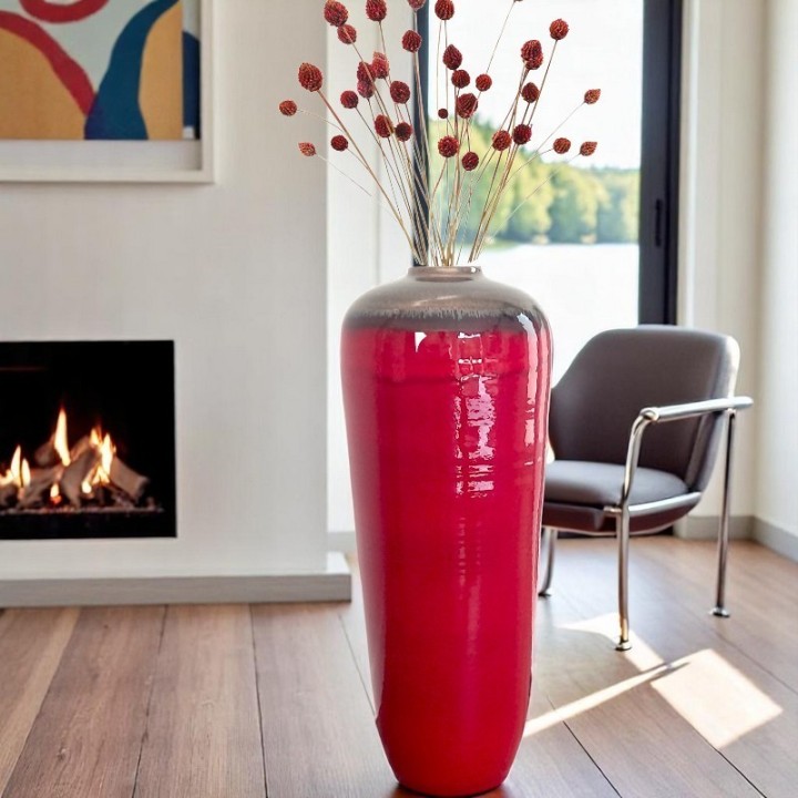 Large vase with collar