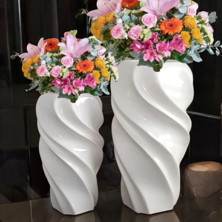 Vaso decorativo moderno onda
