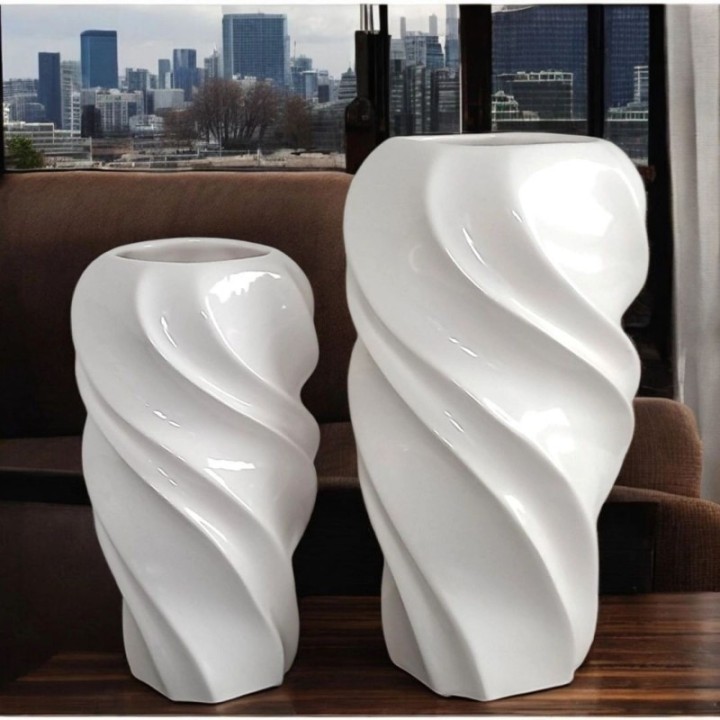 Vaso decorativo moderno onda
