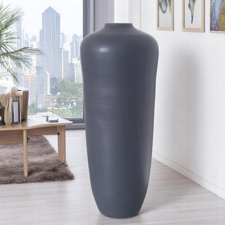 Vaso Alto Nero Opaco – Stile Nordico