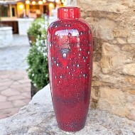 grand vase rouge vieux en terre cuite