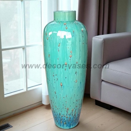 Vase en Céramique Terre Cuite – Design Exclusif Inspiré de l’Océan