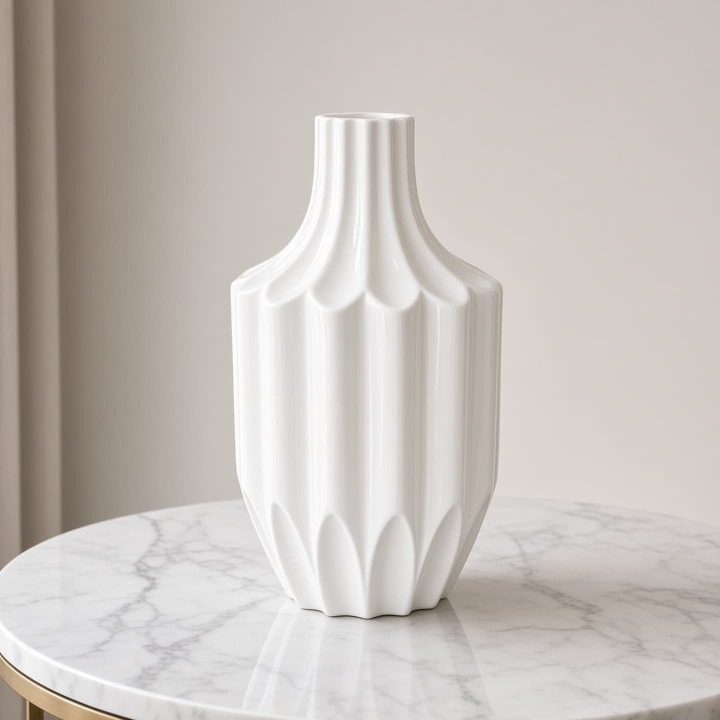 Petit vase géométrique vu de face