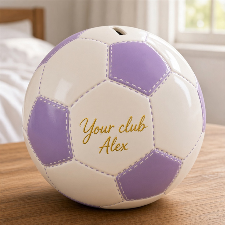 Mealheiro bola ceramica personalizável presente de aniversário