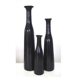 Vase avec bosses rayé