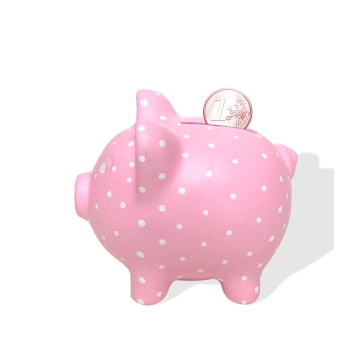 Sweet pink piggy bank