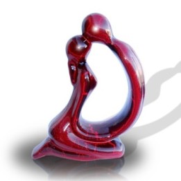 Figura do beijo pintura craclé