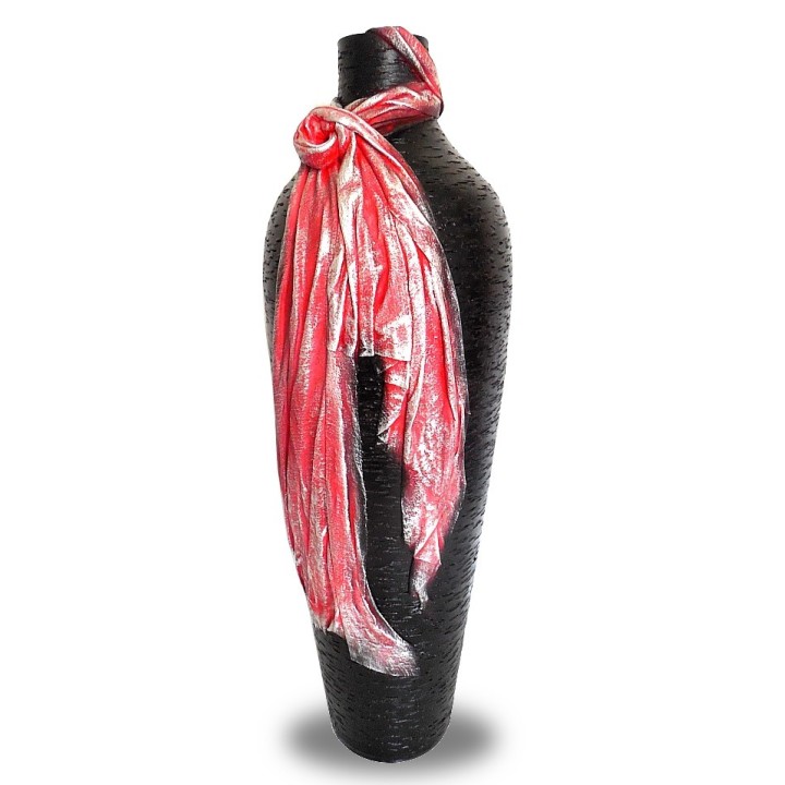 Large vase with fabric