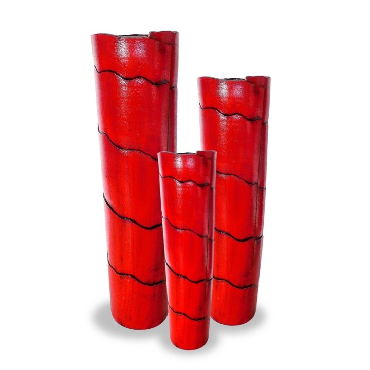 Vaso di ceramica con apertura laterale