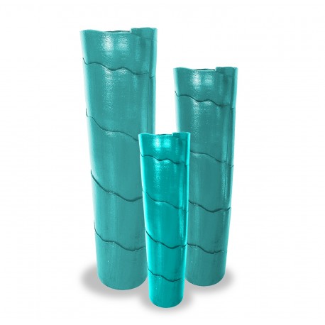 Vaso di ceramica con apertura laterale