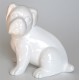 Dog figurine in ceramic