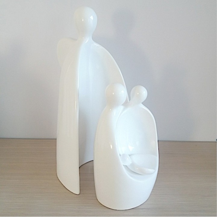 Crèche de Noël contemporaine